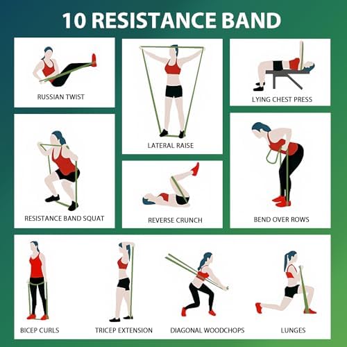 LEEKEY Resistance Bands Set for Pull Up Assistance & Exercise