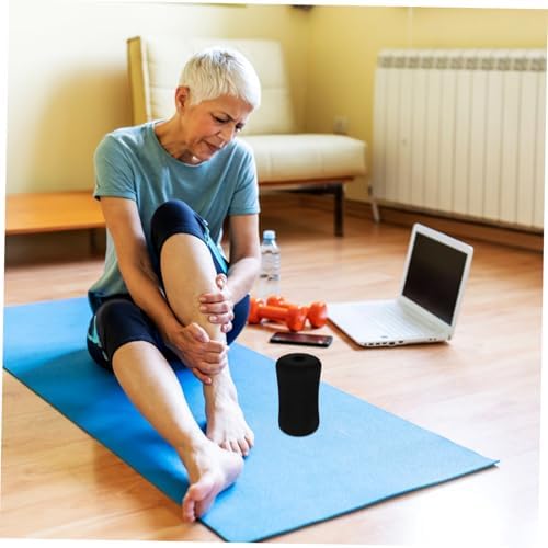 Kisangel 3pcs Sponge Roller Replacement Pads for Exercise Machines, Black