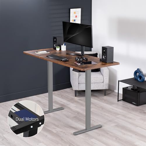 VIVO Rustic Vintage Brown 71 x 30 in Standing Desk, DESK-KIT-E2G7N