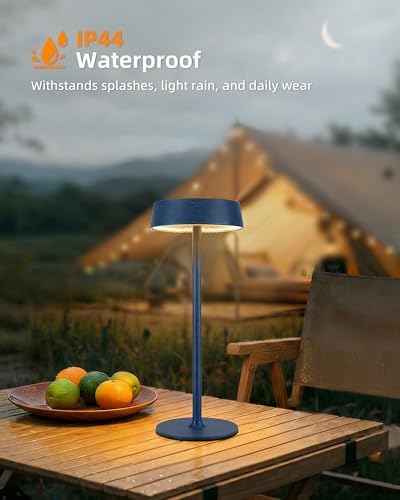 EZVALO Cordless Lamp, Rechargeable Table Lamp, Battery Operated