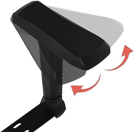 Frassie Height Adjustable Chair Armrest Pair, Gaming Boss Chair Arms Set Replacement 4D (Black)