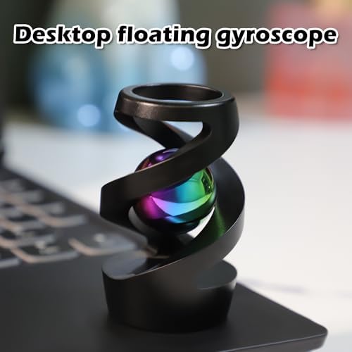 Kinetic Spinning Desk Toy, ADHD Stress Fidget Desktop Decor Black