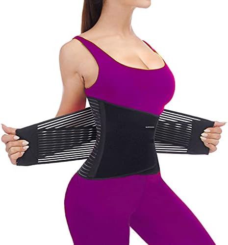 Back Brace for Lower Back Pain, Lumbar Support for Women&Men 02 Black-3XL