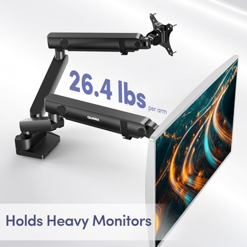 Heavy-Duty Dual Monitor Desk Mount for 17-35" Ultrawide Screens