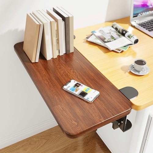 Ergonomic Desk Extender Tray - Foldable Keyboard Drawer & Armrest Support Shelf for Home/Office - Adjustable Wrist Rest Table Mount (70x20cm/27.5x8inch)