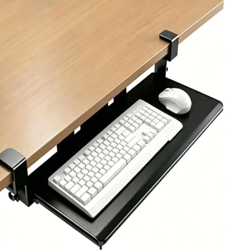 Keyboard Tray Under Desk, 26"x11"