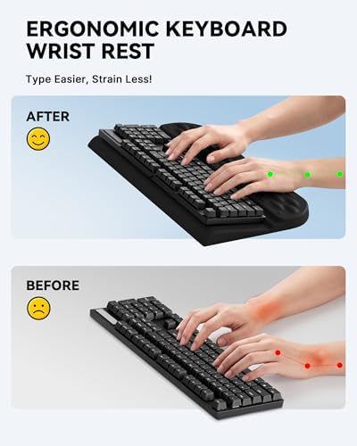 Laborio Wrist Rest with Keyboard Stand Ergonomic Computer Wrist Support Pad