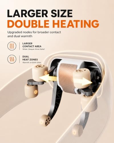 CooCoCo FSA Eligible Cordless Neck Massager with Heat