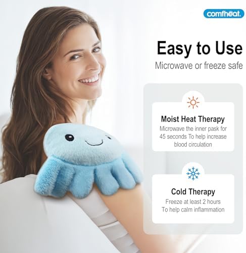 Octopus Microwave Heating Pad for Pain Relief, Unscented Heat Pack
