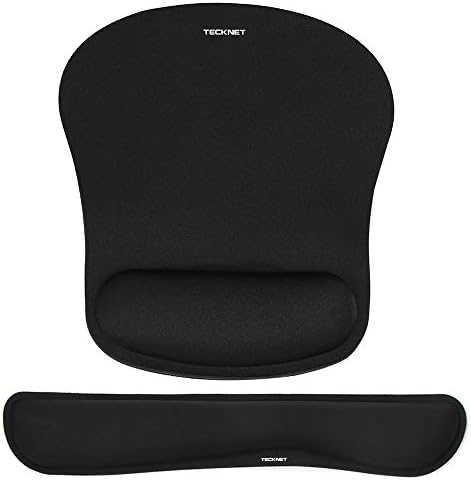 TECKNET Keyboard Wrist Rest and Mouse Pad Set with Wrist Support