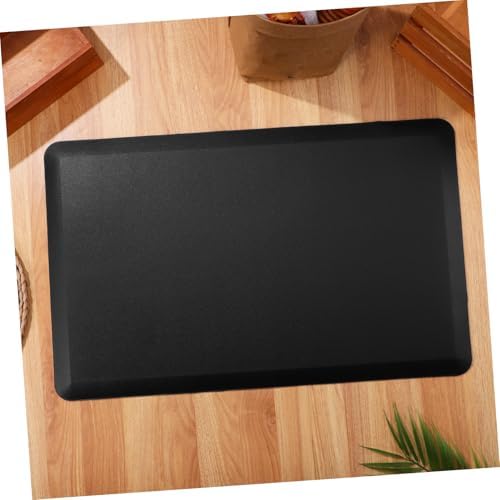 Black Anti Fatigue Floor Mat 44x71x1.2cm for Kitchen Cashier