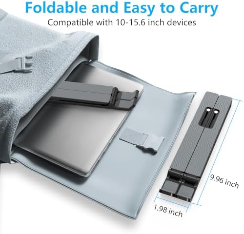 Adjustable Laptop Stand, Portable Laptop Riser for Desk