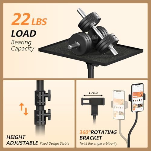 Facilife Projector Stand Tripod on Wheels, Adjustable Height 29-44 Inches, Laptop Tripod Stand Rolling, Heavy Duty Projector Tripod Metal Construction, Multifunctional for Office & Home (29-44 Inches)
