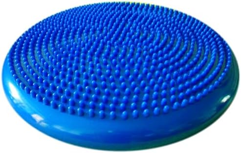 AppleRound Inflated Wobble Cushion with Hand Pump, Air Stability Board (Extra Thick), Core Balance Disc for Adults, Sensory Wiggle Seat for Kids, Flexible Seating for All Age, 13.5in / 34cm Diameter