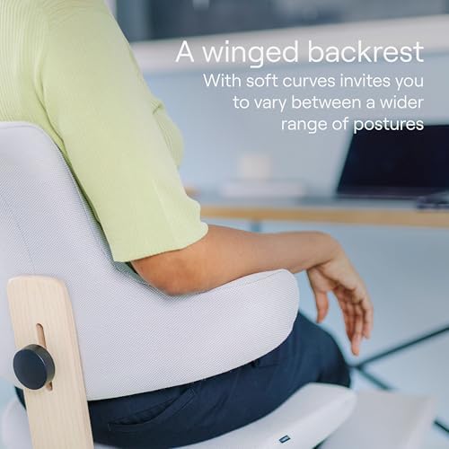 Varier Thatsit Adjustable Ergonomic Kneeling Chair with Back & Arm Support