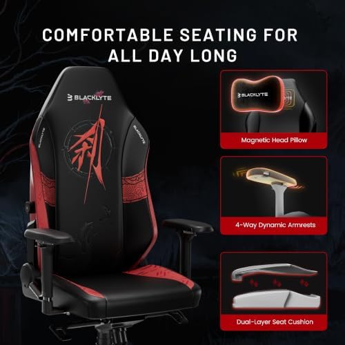 Blacklyte Athena Pro Gaming Chair, Wuchang, Leatherette