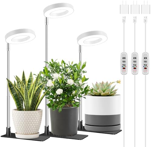Aokrean Grow Light, Full Spectrum Plant Lights for Indoor Growing with Base