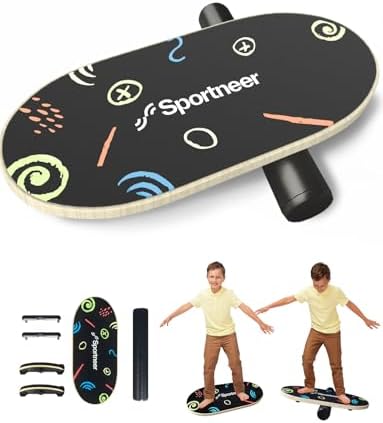 Sportneer Kids Balance Board, 4-Mode Adjustable Balance Trainer