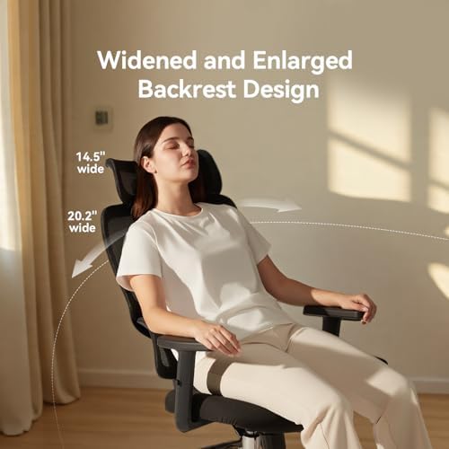 SIHOO M56 Ergonomic Office Chair, Dual Backrest, Adaptive Lumbar Support