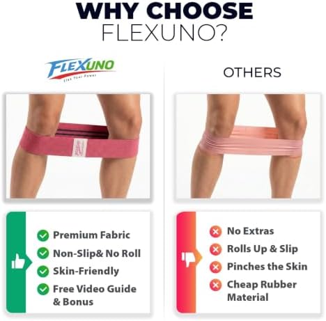 HABBY Sport Fabric Resistance Bands Set of 4