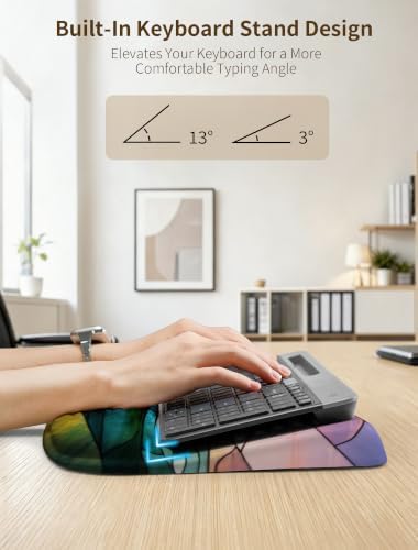 Ergonomic Keyboard Wrist Rest Pad with Wrist Support Sea Sunrise