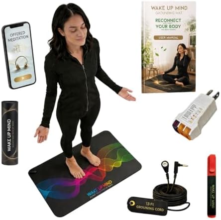 Grounding Mat for Bed & Feet, Conductive Earthing Pad for Home
