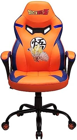 SUBSONIC Dragon Ball Z - Hogwart Gaming Chair - Office Chair for Junior Gamers - Black and Gold - Official License
