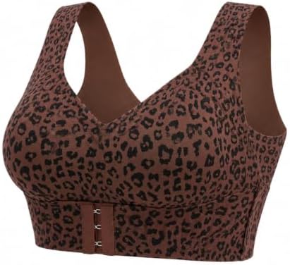 Posture Bra for Women Cross Back Front Closure Wireless Posture Support Bra