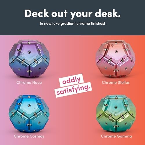 Speks Geode Magnetic Sensory Sphere, Stress Relief Tool, Executive Desk Toy