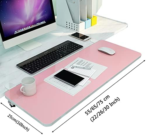 V3VOGUE 90° Foldable Desk Extender Armrest Shelf, Extended Desktop and Space Saver, Clamp-On Keyboard Drawer Tray, with K-Bracket, Ergonomic Computer Elbow Arm Support Relieve Fatigue