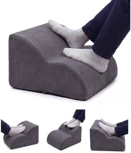 Foot Rest for Under Desk at Work, 2-Step Foam Foot Stool, Washable