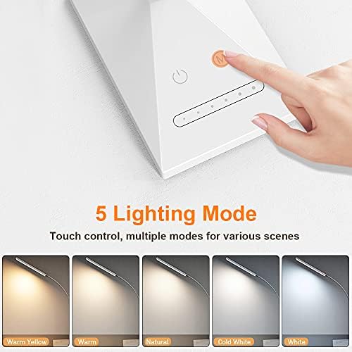 Vansuny Eye-Caring LED Desk Lamp, Reading Light with USB Charging Port