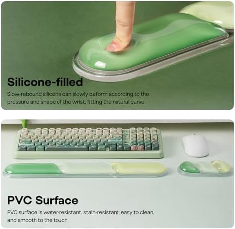 EPOMAKER CloudGel Wrist Rest for Keyboard and Mouse, 2 Pieces