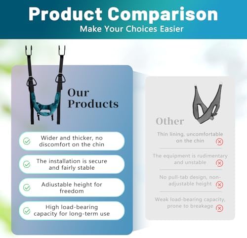 2026 New Upgraded Cervical Neck Traction Device,Neck Stretcher Cervical Traction Device for Decompression Home Physical Therapy, Portable Neck Stretcher Hammock Traction
