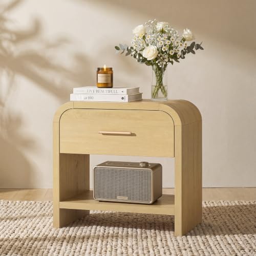 Night Stand, 1-Drawer and 1 Storage Shelf