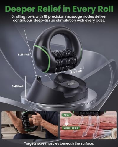 Electric Muscle Roller with Dock, Power Percussive Rolling Massager