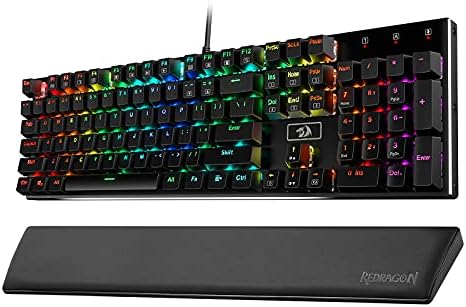 Redragon K556 Keyboard and P037 Wrist Pad Bundle