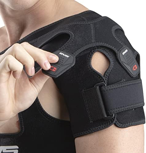 EVS SB05 Dual Shoulder Brace, Compression Fit, w/X-Straps, Medical Grade