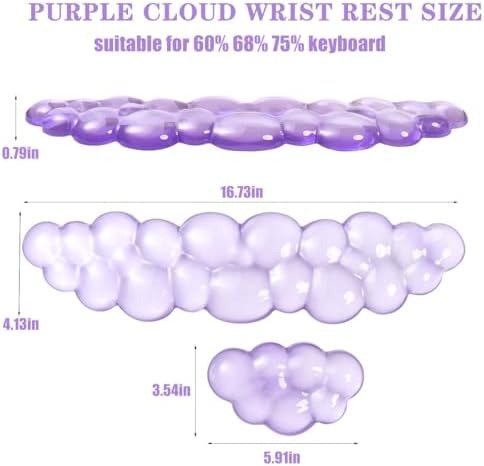 Gel Keyboard and Mouse Wrist Rest, Cloud Wrist Pad for Computer Keyboard