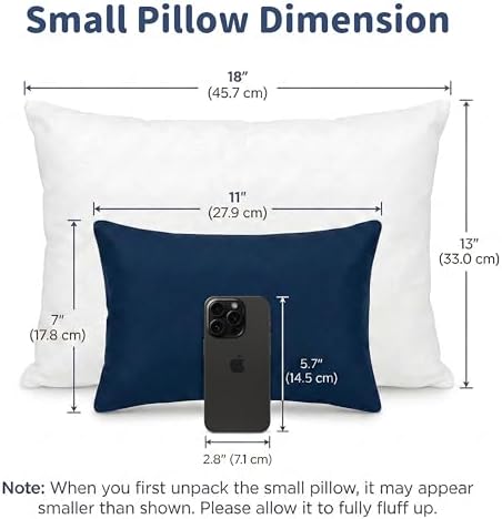 Pro Goleem Small Pillow, 11"x7"x2.5"(Navy Blue)