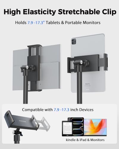 Portable Monitor Stand for 15.6", Height Adjustable TabStand for Desk