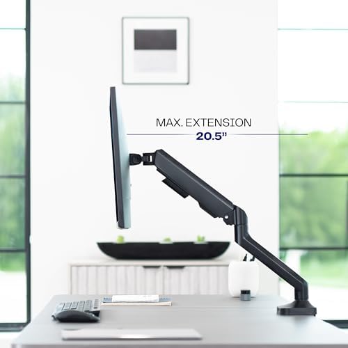 VIVO Heavy Duty Ultrawide Monitor Tension Arm for up to 40 inch Screens, Holds 26.4 lbs, Premium Desk Mount Stand, Black, STAND-V100O