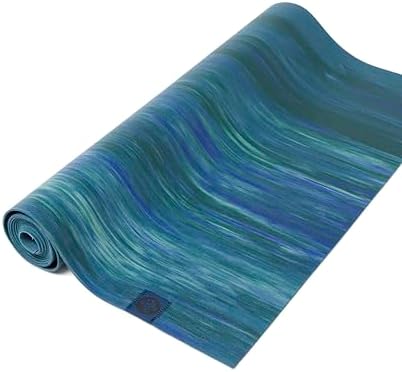 Manduka eKO SuperLite Yoga Mat - 1.5mm Natural Rubber | Foldable & Travel Friendly | Soft Textured Surface | Eco-friendly