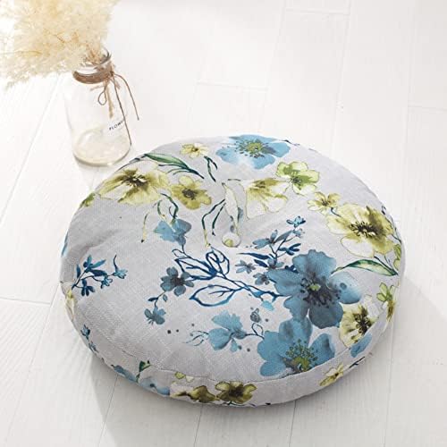 Removable Tatami Futon Floor Cushion Seating Cushion Floor Pillow,Round Living Room Office Chair Pads Mat Yoga Cushion Meditation Floor Pillow O 60cm(24inch)
