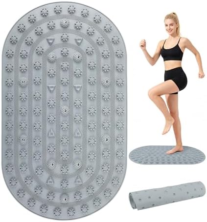 Silicone Foot Massage Acupressure Mat with Reflexology Points 30'' x 18''