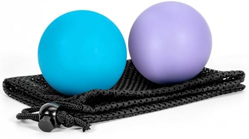 2 Pack Massage Lacrosse Balls for Myofascial Release, Trigger Point Therapy
