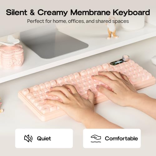 MechLands M98 Silent Office Keyboard with Number Pad, 3 Modes Wireless