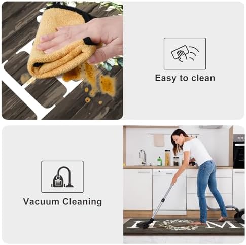 KIMODE Anti Fatigue Mats for Kitchen Floor Cushioned Standing Mat Sets of 2