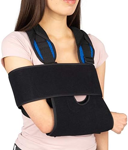 Arm Sling Brace Shoulder Immobilizer (Black) - Large