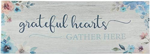 J&V TEXTILES Kitchen Mat Cushioned Anti Fatigue Floor Mat,19.6"x55", Thick Non Slip Waterproof Kitchen Rugs and Mats, Standing Mat for Kitchen,Floor,Home,Office,Desk,Sink (Grateful Hearts Gather)